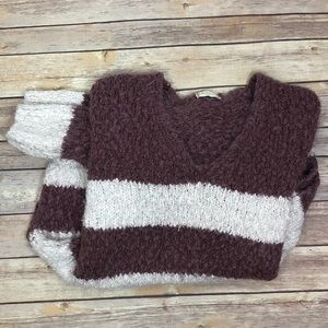 ALTAR’D STATE chunky striped sweater